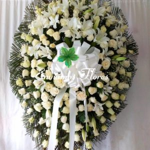 Corona Fúnebre Lirios Grande