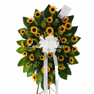 Corona Funebre Girasoles Cali