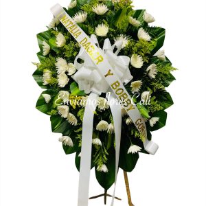Coronas Funebre Crisantemo Cali