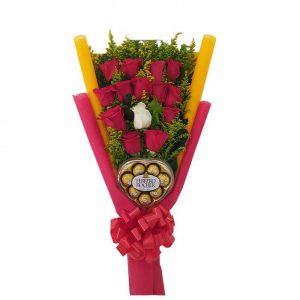 Ramillete Rosas y Chocolates