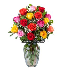 Jarron Rosas Surtidas Cali