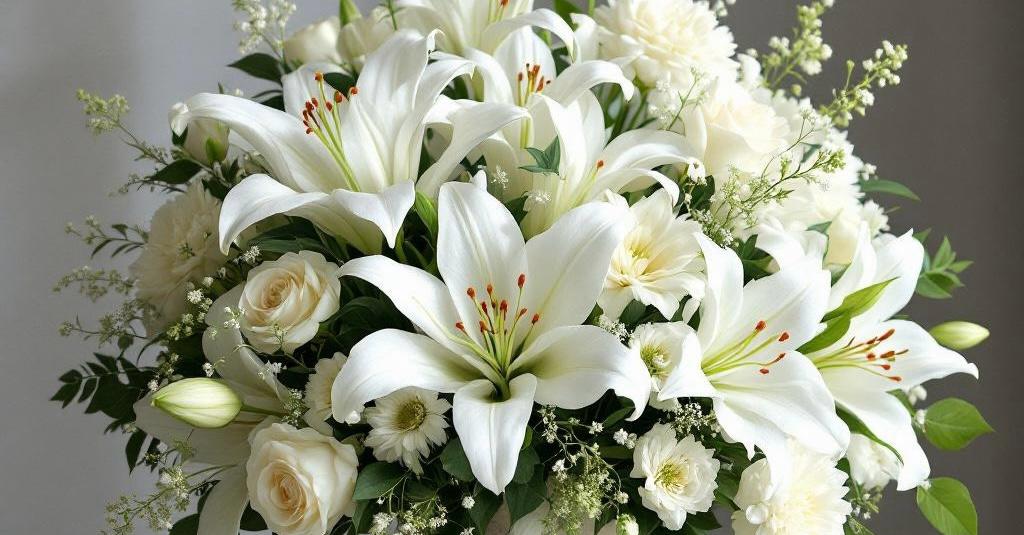 flores pedestal funebre